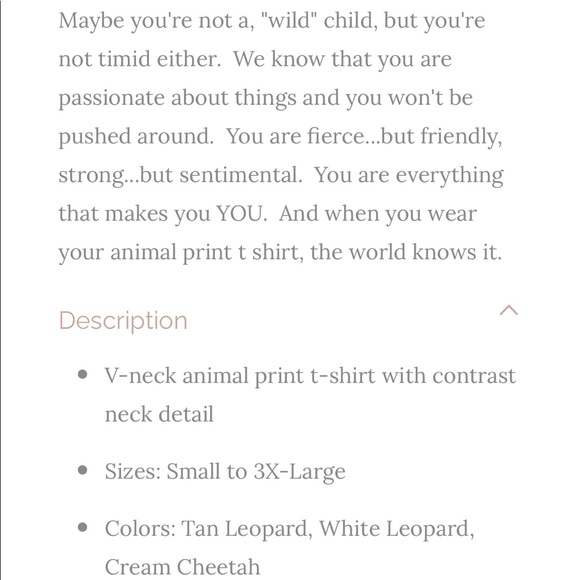 Cents of Style Roux Animal Print t-shirt tan leopard - Picture 11 of 11